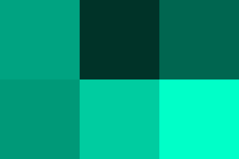 花緑青の配色パターン、色の組み合わせが一目でわかるWEB色見本花緑青の配色パターン 色の組み合わせ