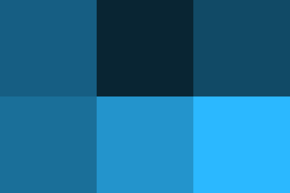藍色の配色パターン 色の組み合わせ 原色大辞典