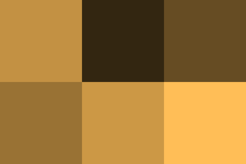 黄土色の配色パターン 色の組み合わせ 原色大辞典